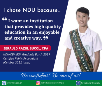 CBA why choose NDU-Jerauld Bucol